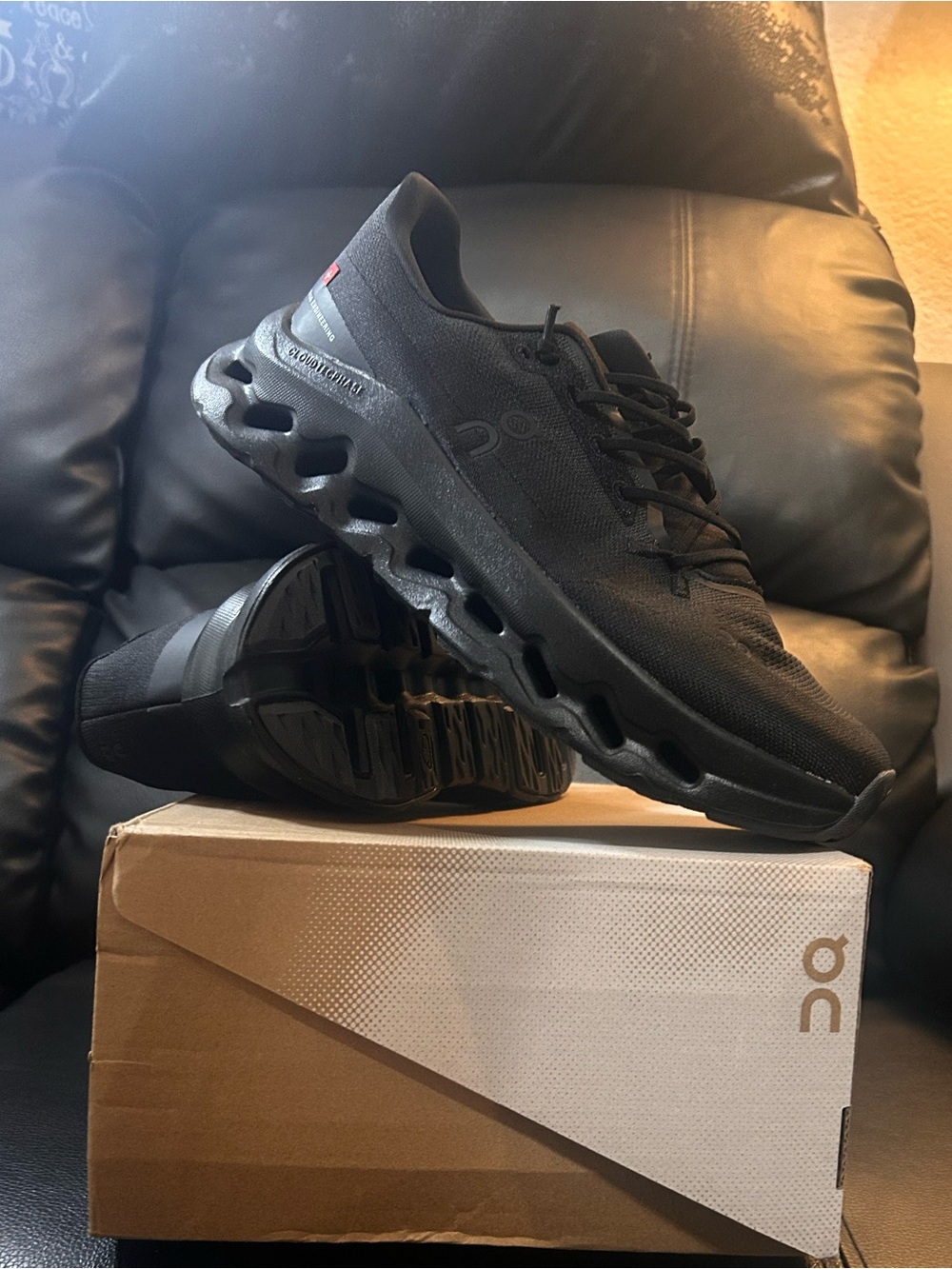 On Running Men's All-Black Athletic Shoes